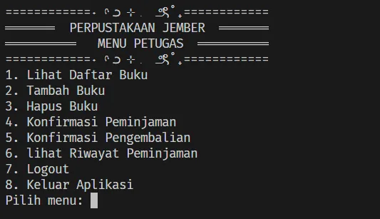 UNEJ Library project desktop preview